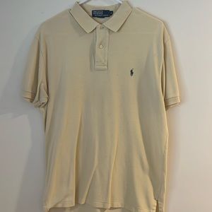 Polo Ralph Lauren shirt sleeve polo, size M, faded yellow